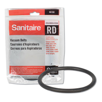 Sanitaire® Replacement Belt For Upright Vacuum Cleaner, Rd Style, 2-pack freeshipping - TVN Wholesale